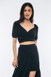 CROP TOP ΜΑΥΡΟ